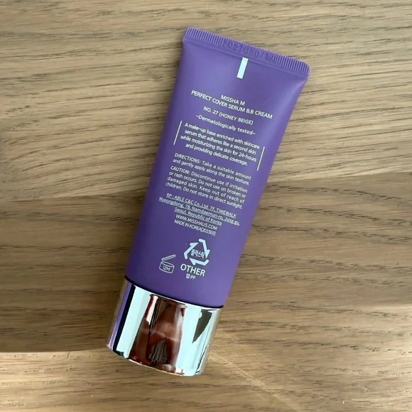 NWT Missha Perfect Cover Serum BB Cream in No. 27 Honey Beige - Picture 6 of 6